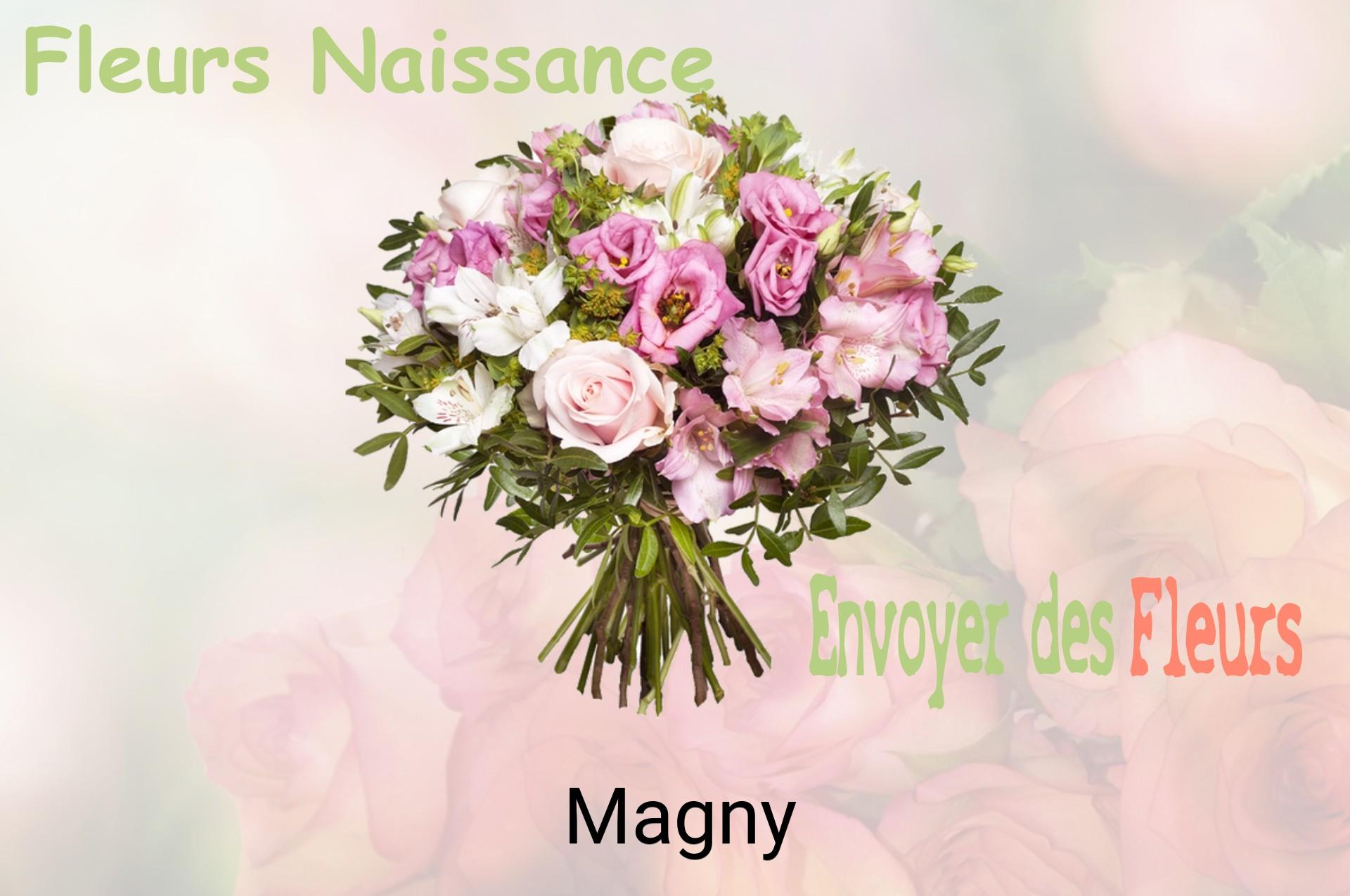 Bouquet de fleurs de naissance livré à Magny